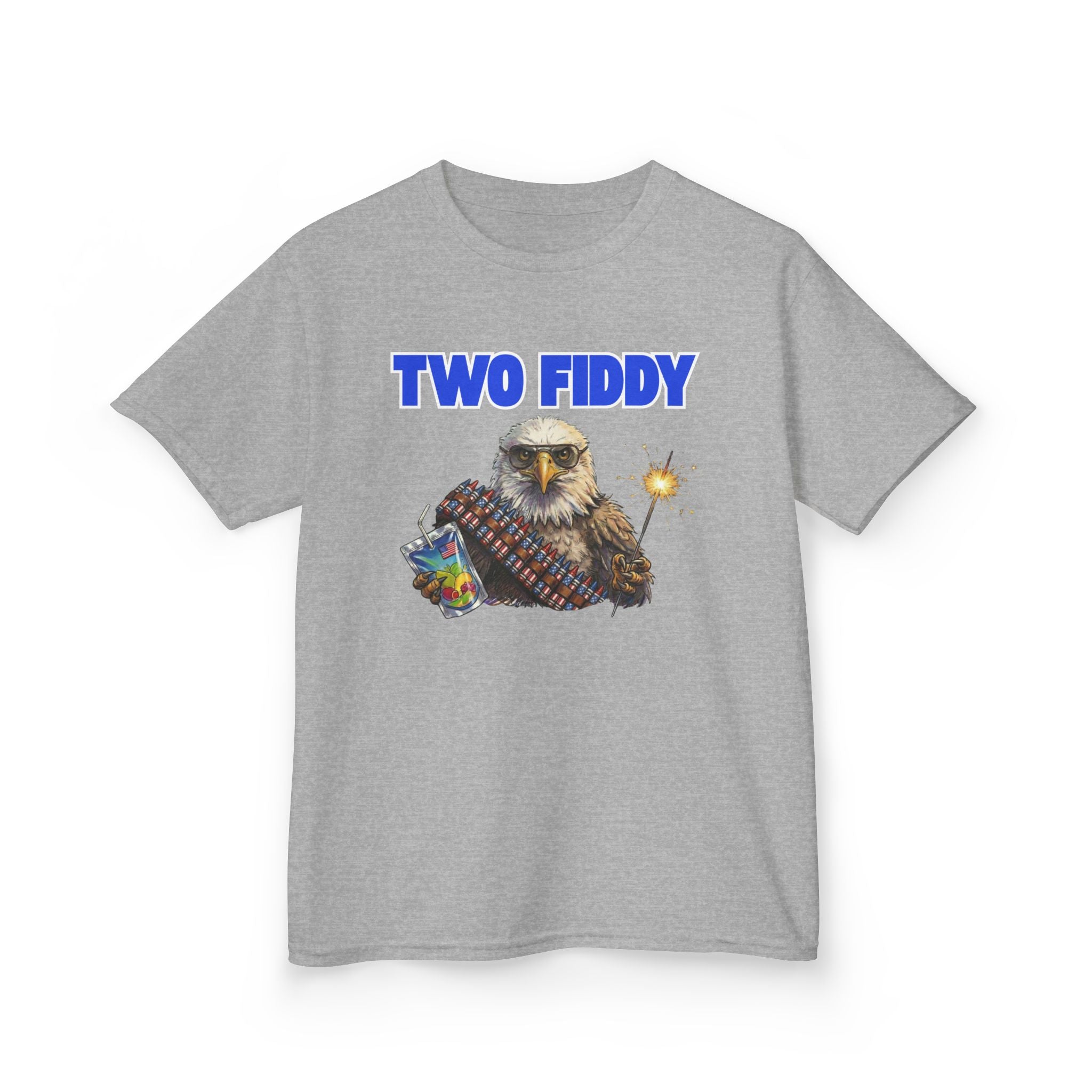 Kids "Two Fiddy" Eagle Tee: 250 Years of Freedom & Fireworks (2026 Edition)