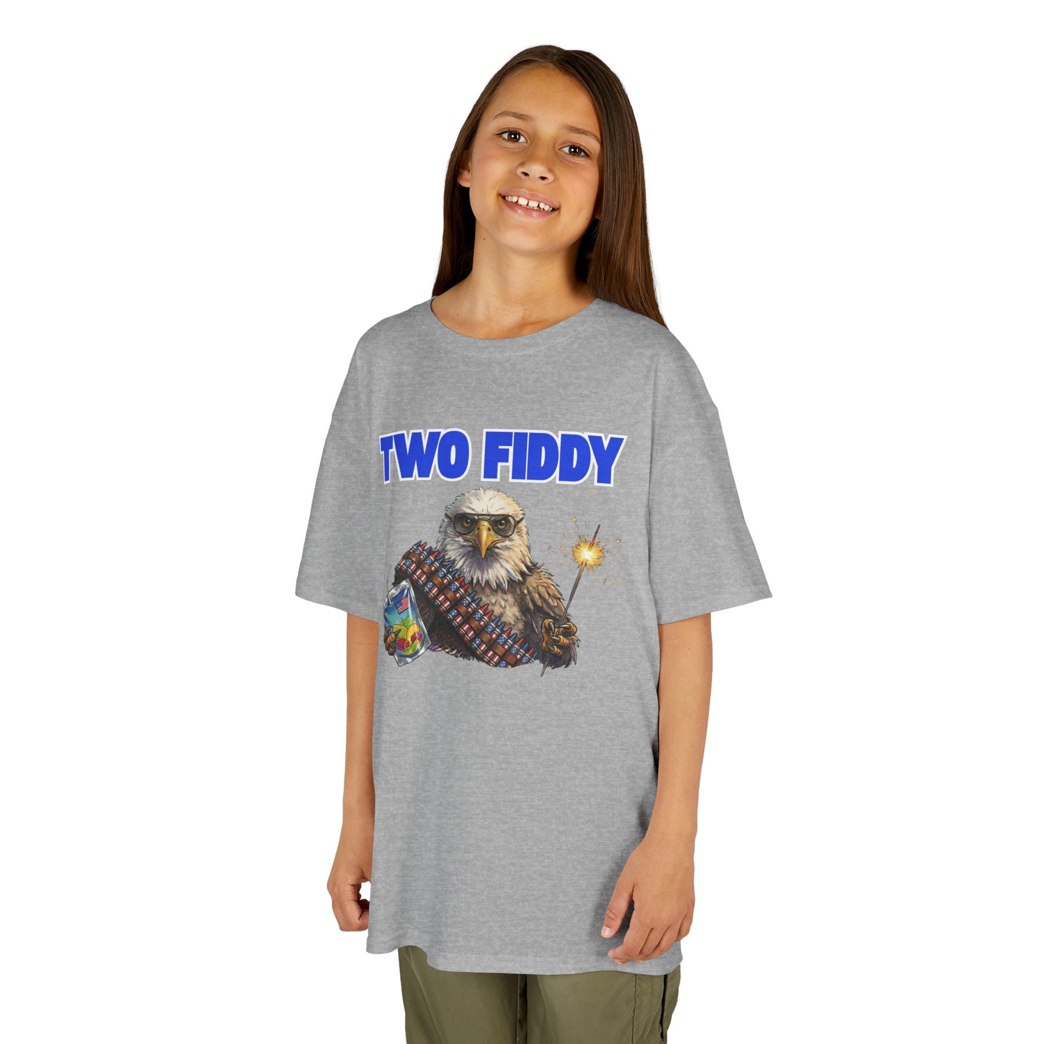 Kids "Two Fiddy" Eagle Tee: 250 Years of Freedom & Fireworks (2026 Edition)