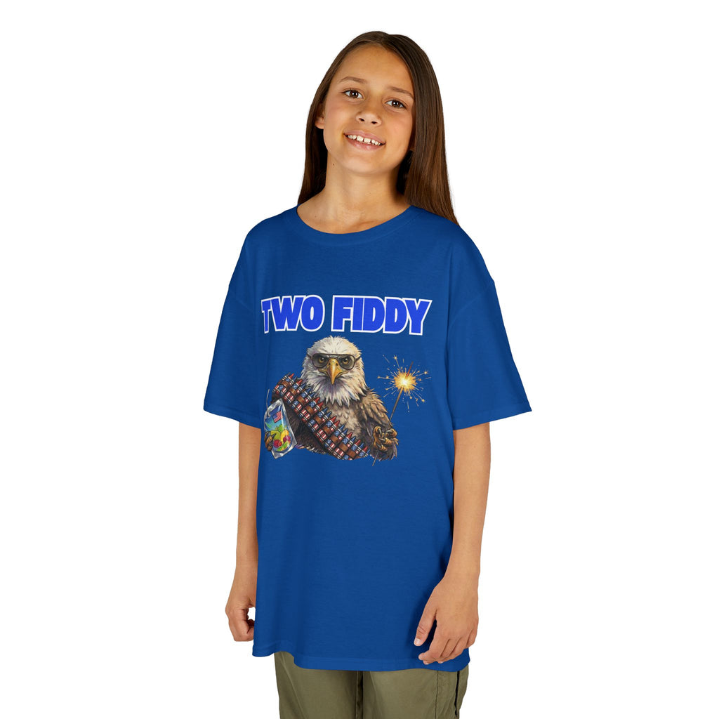 Kids "Two Fiddy" Eagle Tee: 250 Years of Freedom & Fireworks (2026 Edition)
