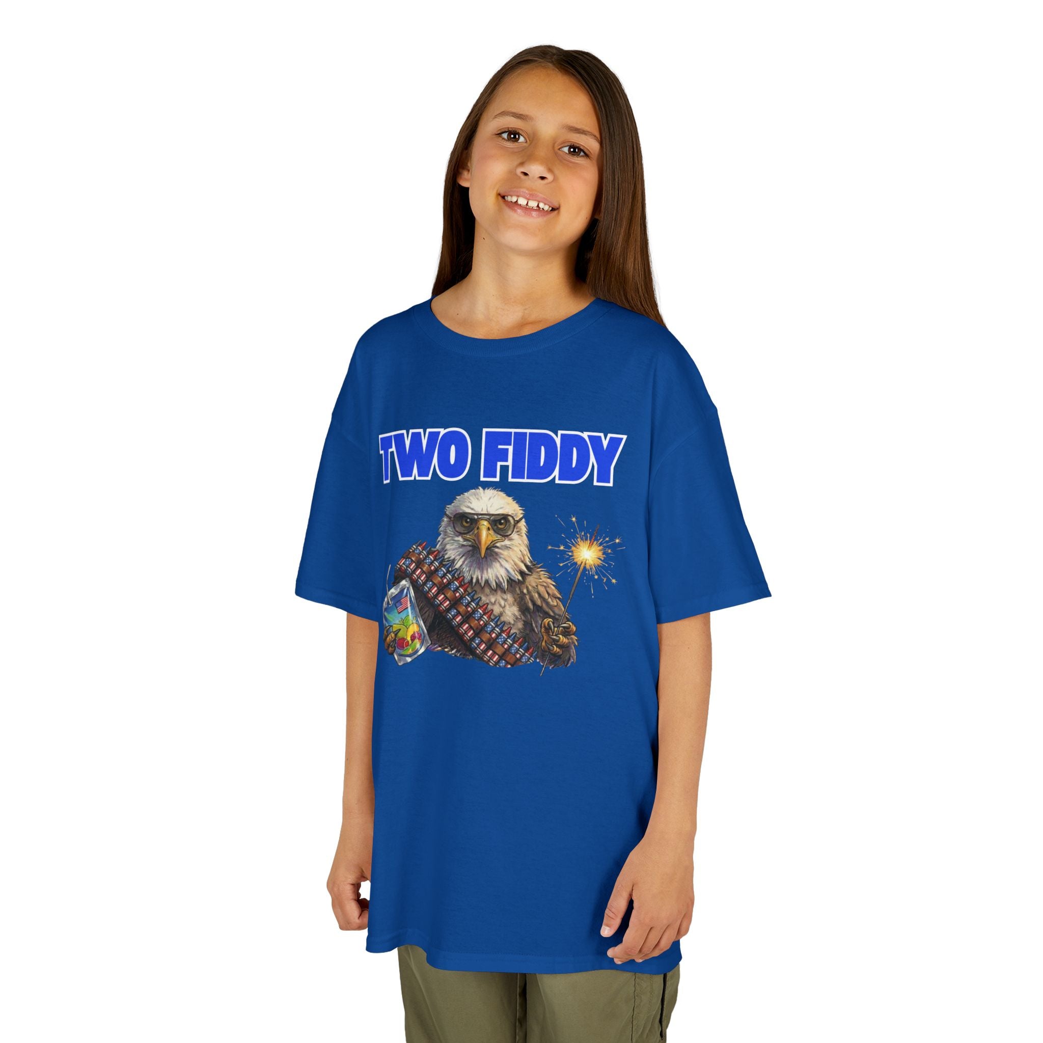 Kids "Two Fiddy" Eagle Tee: 250 Years of Freedom & Fireworks (2026 Edition)