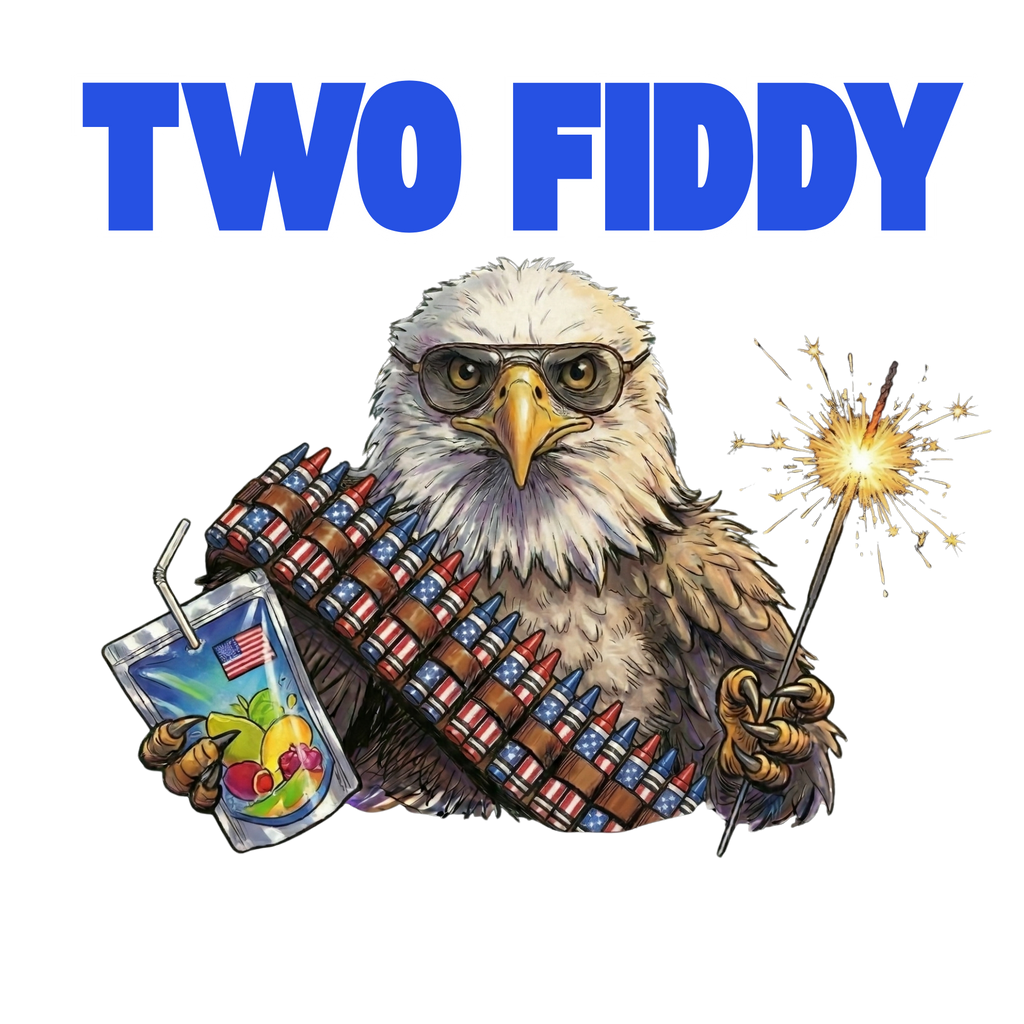 Kids "Two Fiddy" Eagle Tee: 250 Years of Freedom & Fireworks (2026 Edition)