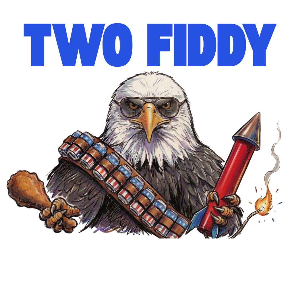 "Two Fiddy" Eagle Tee: 250 Years of Freedom & Fireworks (2026 Edition)