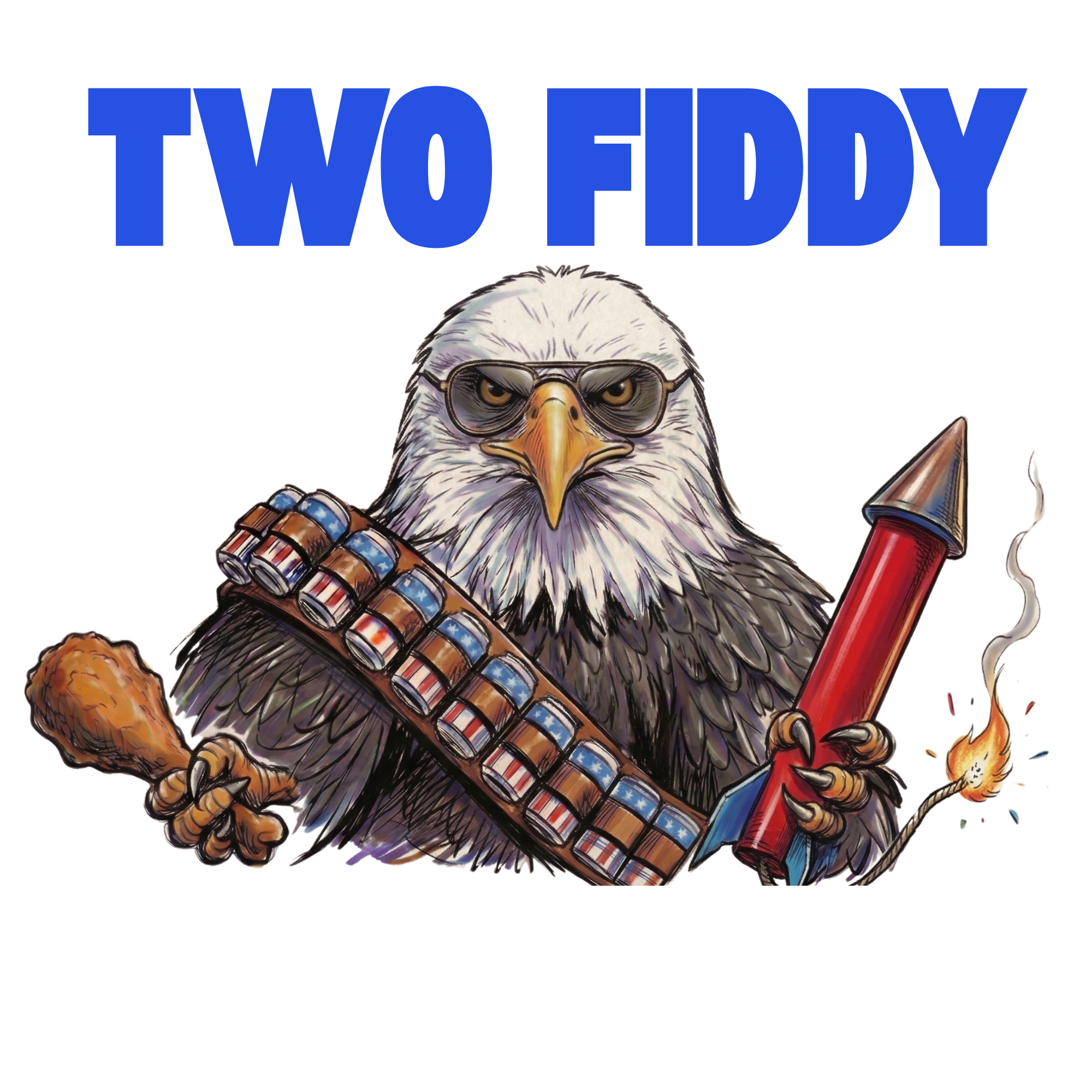 "Two Fiddy" Eagle Tee: 250 Years of Freedom & Fireworks (2026 Edition)