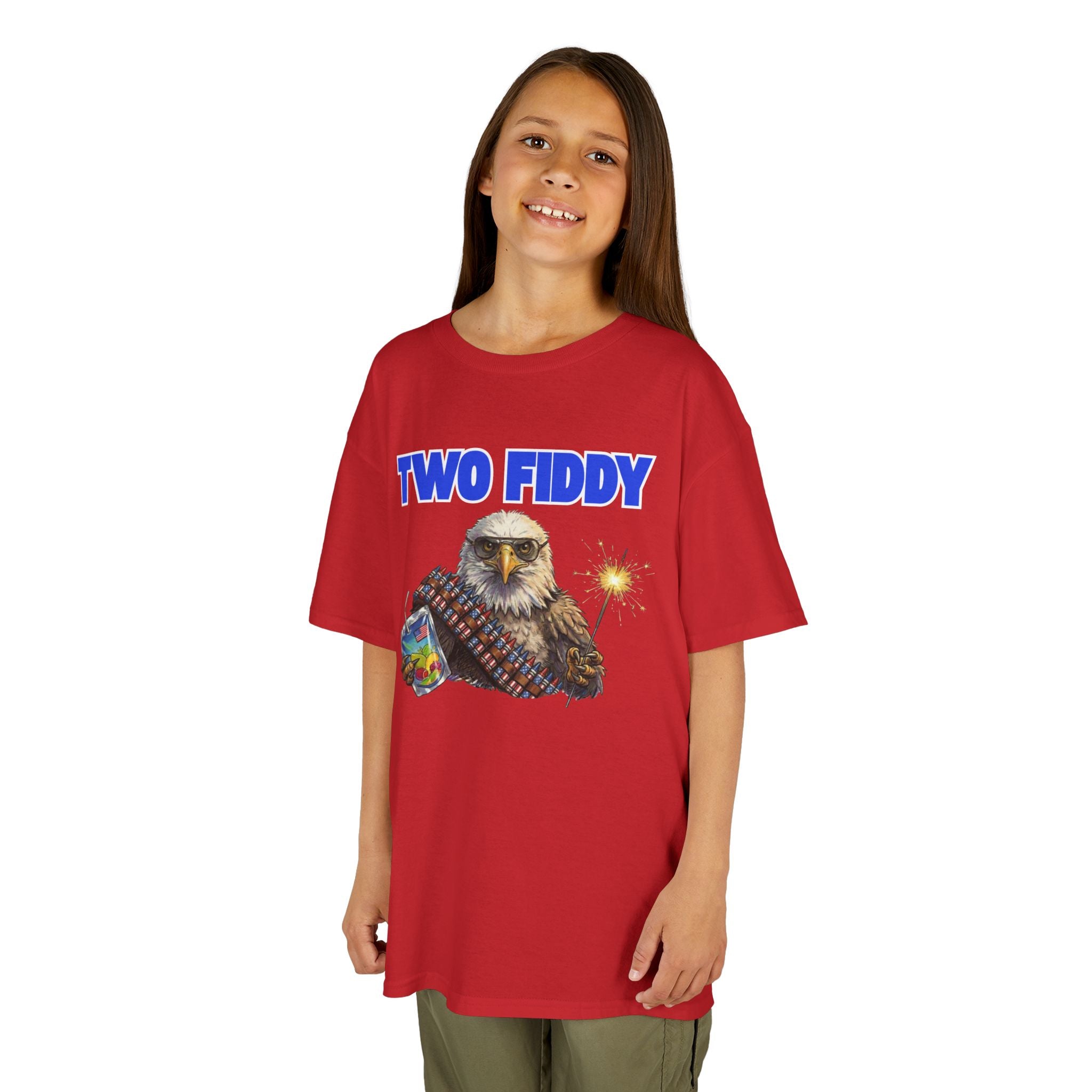 Kids "Two Fiddy" Eagle Tee: 250 Years of Freedom & Fireworks (2026 Edition)