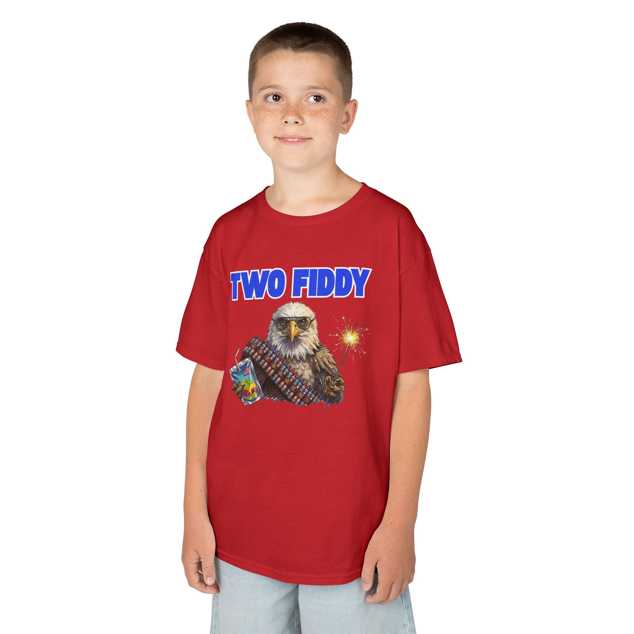 Kids "Two Fiddy" Eagle Tee: 250 Years of Freedom & Fireworks (2026 Edition)