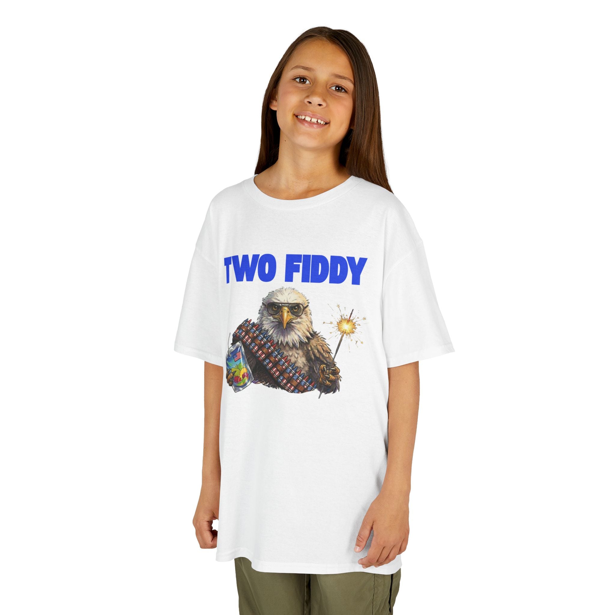 Kids "Two Fiddy" Eagle Tee: 250 Years of Freedom & Fireworks (2026 Edition)